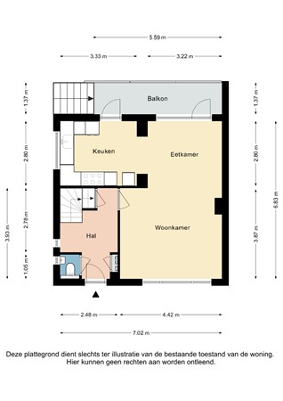Plattegrond - Sougnezstraat 8, 6369 EJ Simpelveld - Sougnezstraat 8 Simpelveld - Begane grond 2D.jpg